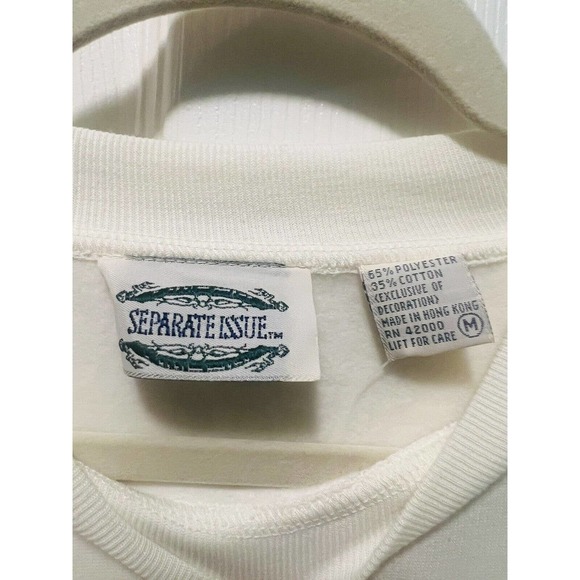 Vintage Separate Issues Crew Neck With Front Design New With Tags Size Medium - Picture 4 of 7